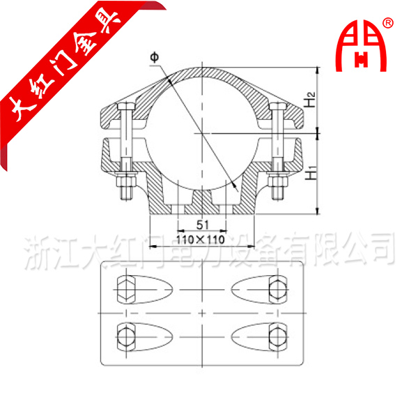 MGT-G型靜觸頭管母線(xiàn)夾